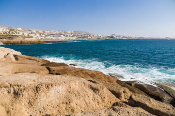 Costa Adeje resort coastline, Tenerife island