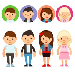 Young people avatars