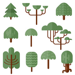 Trees and bushes