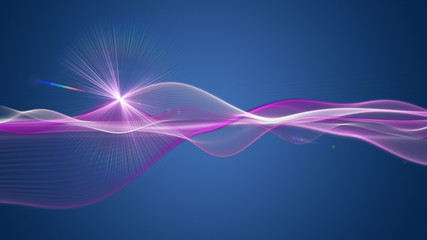 Futuristic wave background design with lights