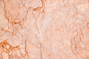 Beige marble with small red cracked. Texture background