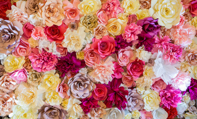 Abstract background of flowers. Close-up.