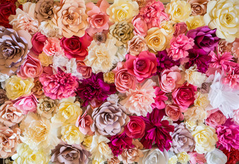Obraz na płótnie Canvas Bouquet of Beautiful Pink Roses, shallow DOF, selective focus