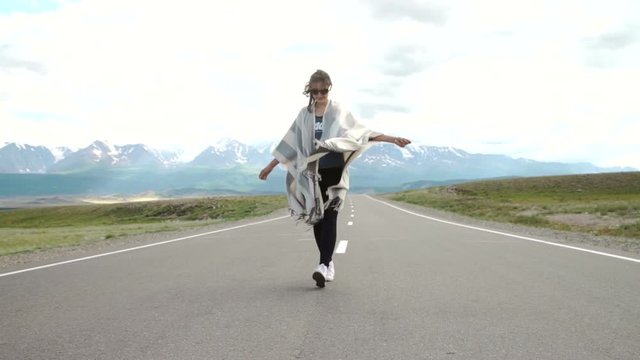 Close up of person walking on mountain