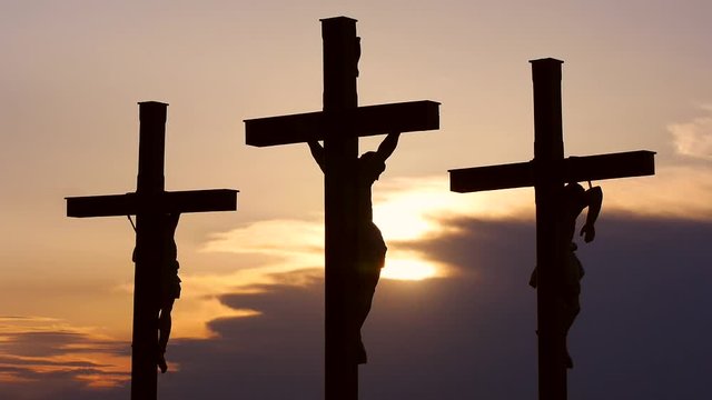 Kreuzigungsgruppe auf dem Kreuzberg in der Rh&ouml;n