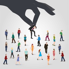 Choosing the right person concept