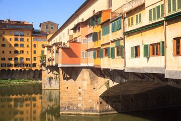 Fototapeta na wymiar View of Ponte Vecchio in Florence