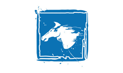 Horse abstract logo