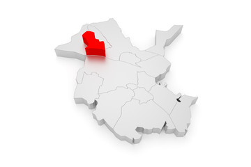 Fototapeta premium Marquadt, Potsdam Bezirke 3D