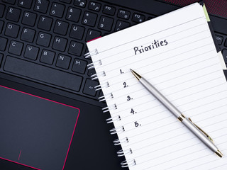 Priorities on laptop 4