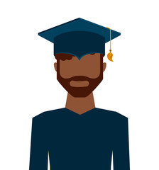 man graduation graduated icon