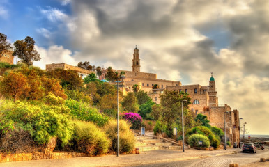 Buildings in the old city of Jaffa - Tel Aviv - obrazy, fototapety, plakaty