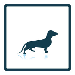 Dachshund dog icon