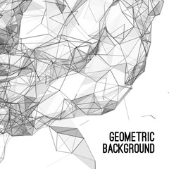 Abstract colorful triangulated geometric background for illustrations and banners