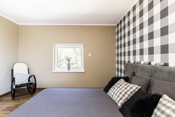 Minimalistic style bedroom idea