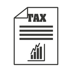 tax paper document icon