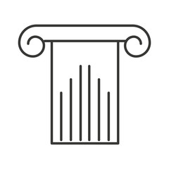 column structure silhouette icon