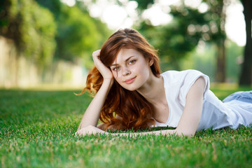 Girl on the grass