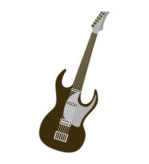 Fototapeta na wymiar guitar electric musical instrument icon
