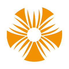 flower floral nature icon