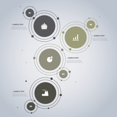 Colorful Minimal Infographics Layout Creative Design, Chart, Diagram, Presentation Template