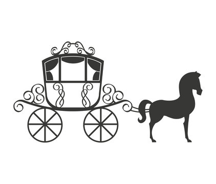 Horse Equine Carriage Icon