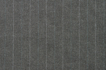 Background gray wool suiting fabric with stripes