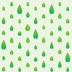 Spring season background with green leaves. Vector illustration