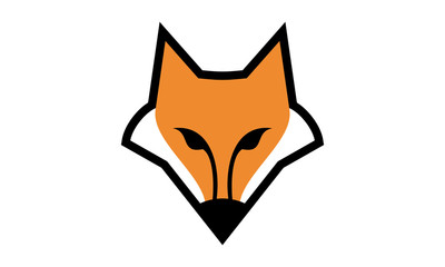 Fox head color logo