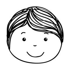 little boy face icon