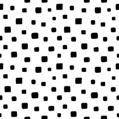 seamless hand drawn pattern with squares