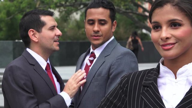 Business Men Admire Female Coworker