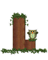 Alphabet Deep Woods Owl L