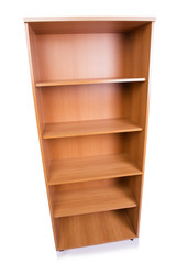 Office cabinet shelf isolated on white background