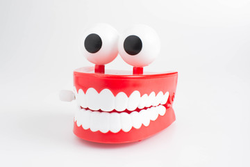 Mouth toy, isolated on white