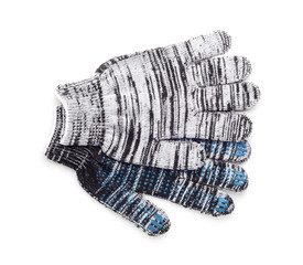 Gloves for work isolated on white