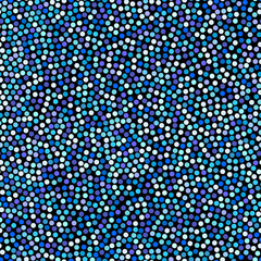 Blauer Tupfenhintergrund, nahtloses Muster. Schwarz und weiß. Vektor-Illustration EPS 10