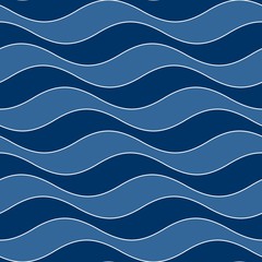 Vector seamless texture. Modern geometric background. Repeating pattern with waves.