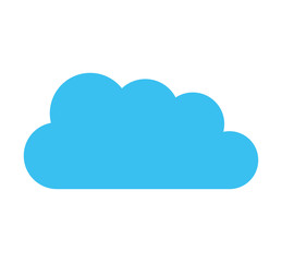 cloud computing silhouette icon