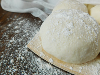 Yeast dough semifinished products for cooking buns.