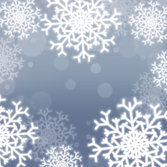 Christmas background with snowflakes
