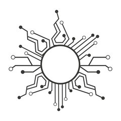 circuit electric technology icon