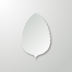 Background with leaf of paper