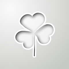 Background with leaf of paper