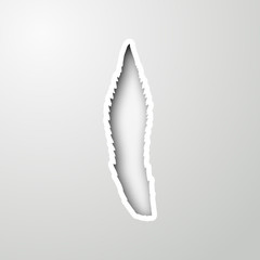 Background with leaf of paper