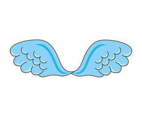 wing angel blue icon