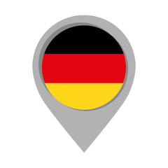 germany pin pointer mark flag language icon