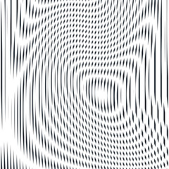 Decorative lined hypnotic contrast background. Optical illusion,