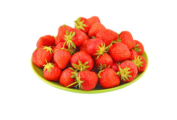 Strawberry on plate