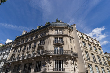 ancient stone building in Paris, France